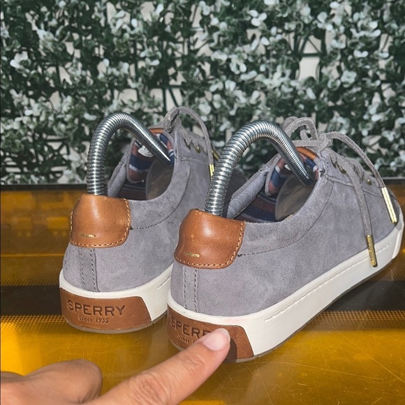 Sperry Gray Suede Men's Sneakers - Picture 5 of 8